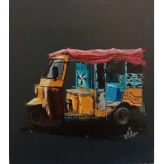 Khalid Khan-Kaay, 18 x 21 Inch, Acrylic on Canvas, Figurative Painting, AC-KHKN-102 Khalid Khan-Kaay, 18 x 21 Inch, Acrylic on Canvas, Figurative Painting, AC-KHKN-102